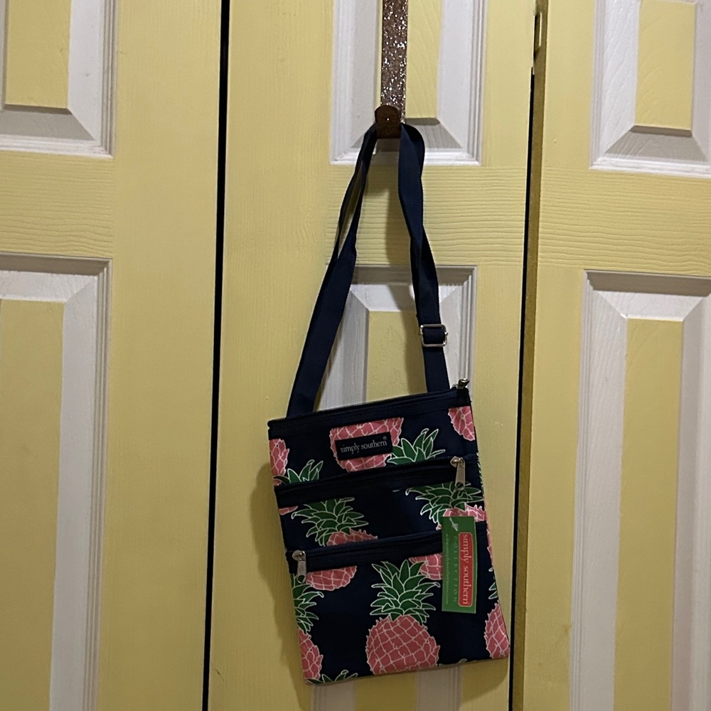 Simply Southern Pink Pineapple Crossbody Bag